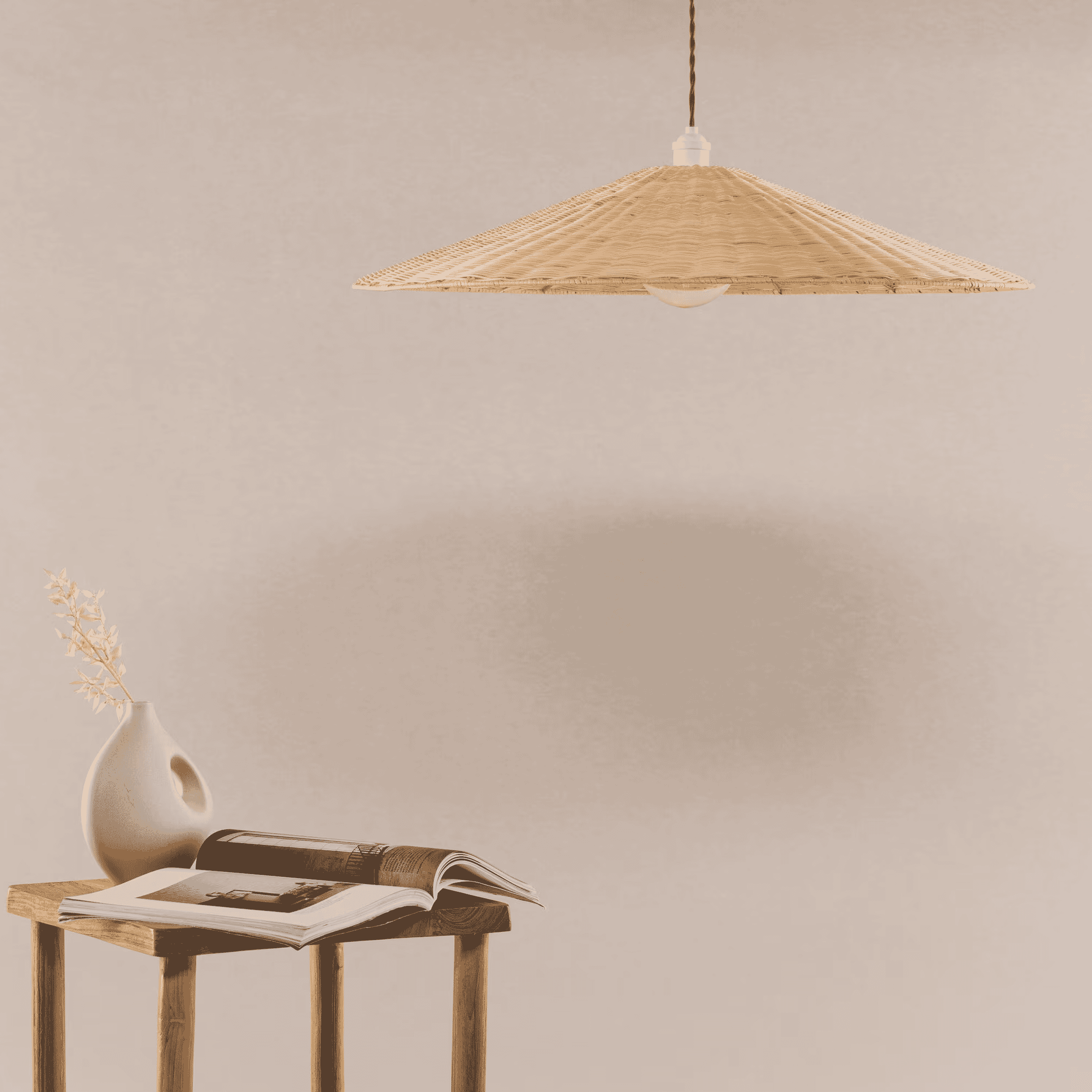 Nohr Hanglamp 'Naim' Rattan