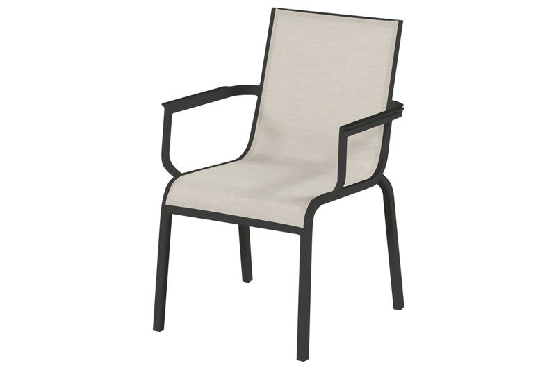 Gina Alu Sling stackable arm chair I - Hartman