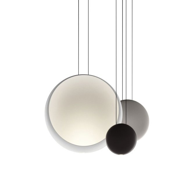 Vibia - Cosmos 2511 hanglamp Licht Grijs / Wit / Chocola