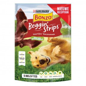 Purina Bonzo Beggin&apos; Strips hondensnacks 6 x 120 g