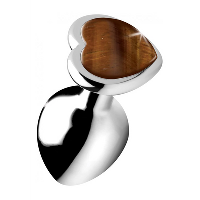 XR Brands Tiger Eye Heart - Butt Plug - Medium