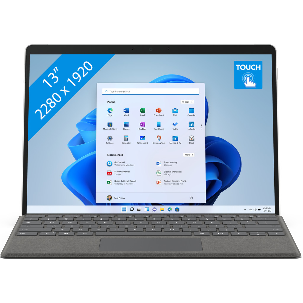 Microsoft Surface Pro 8 - i7/16/512 (Platinum)