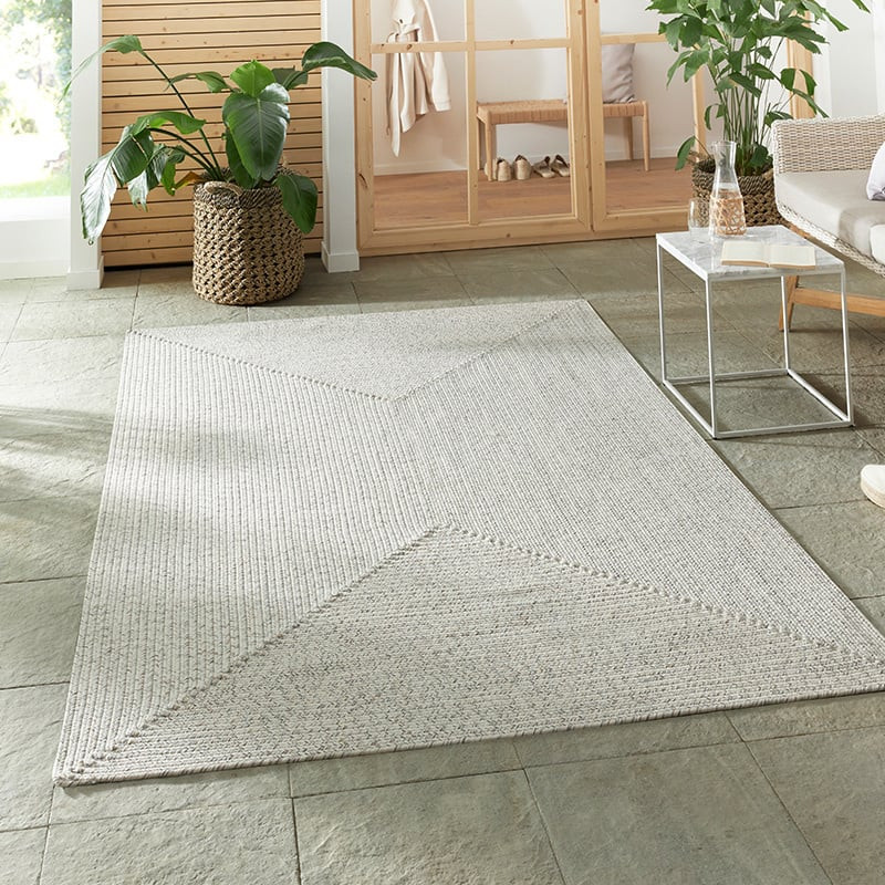 Jute Vloerkleed Braids Grijs - NORTHRUGS - 200x290 cm - Rechthoek - Dekbed-Discounter.nl