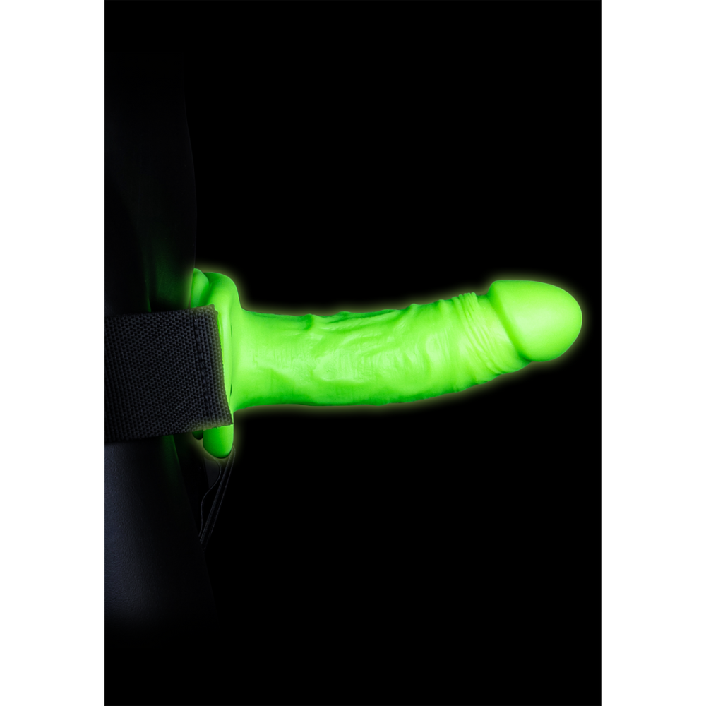 Ouch! by Shots Realistic Strap-On Harness - Glow in the Dark - 7 / 18 cm