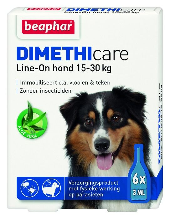 Beaphar Dimethicare Line-On Hond 15-30kg - 6 pip