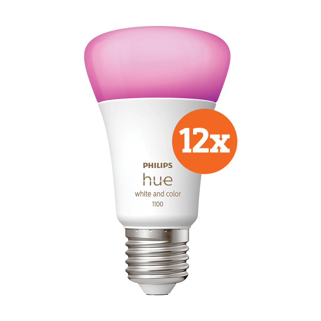 Philips Hue White and Color E27 1100lm 12-pack