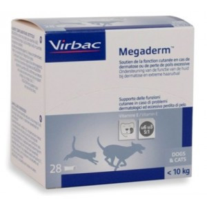 Virbac Megaderm Monodosering - hond & kat tot 10 kg/ 28 zakjes 1 verpakking