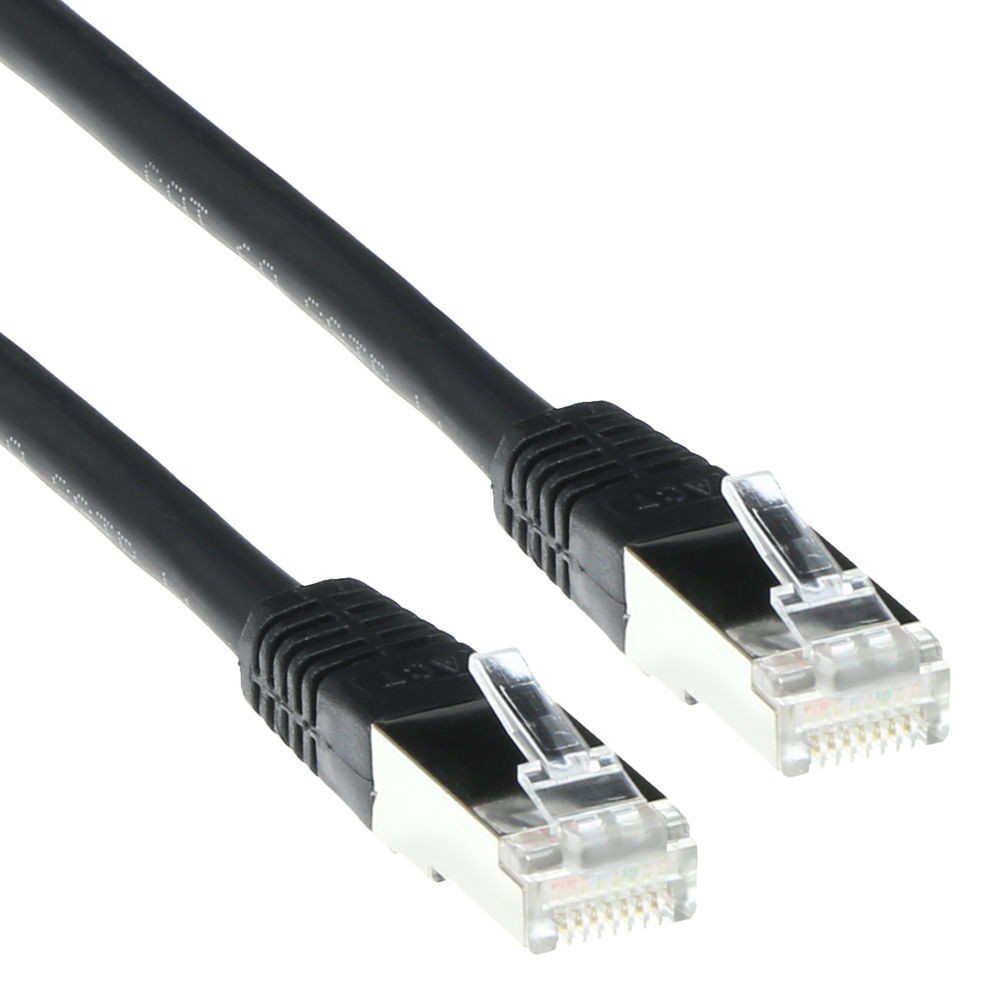 ACT IB9210 LSZH SFTP CAT6A Patchkabel Zwart - 10 meter