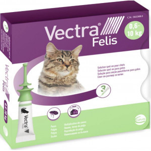 Vectra Felis Spot-on kat 0,6 - 10 kg (3 pipetten) 3 x 3 pipetten