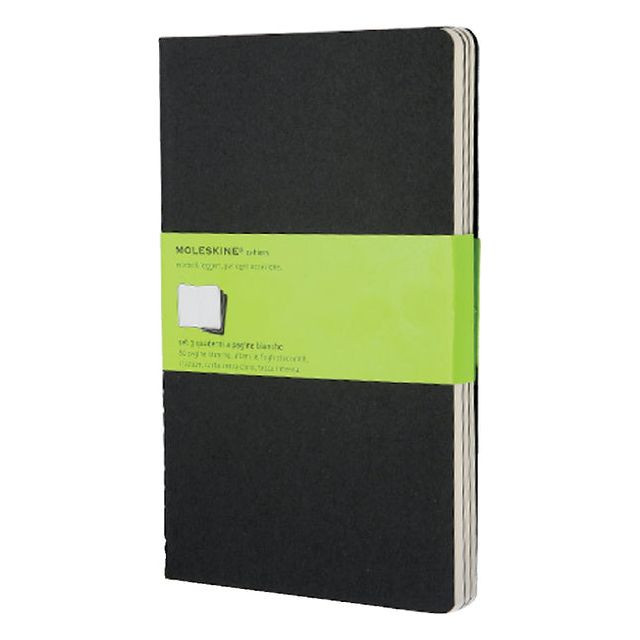 Schrift Moleskine 130x210mm 160blz blanco large zwart