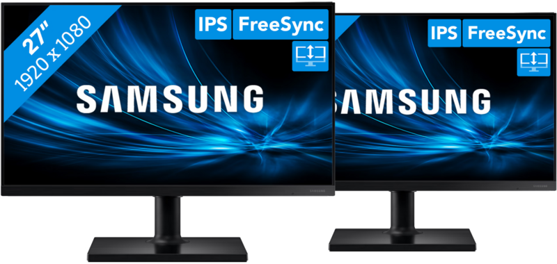 2x Samsung LF27T450FQRXEN T45F