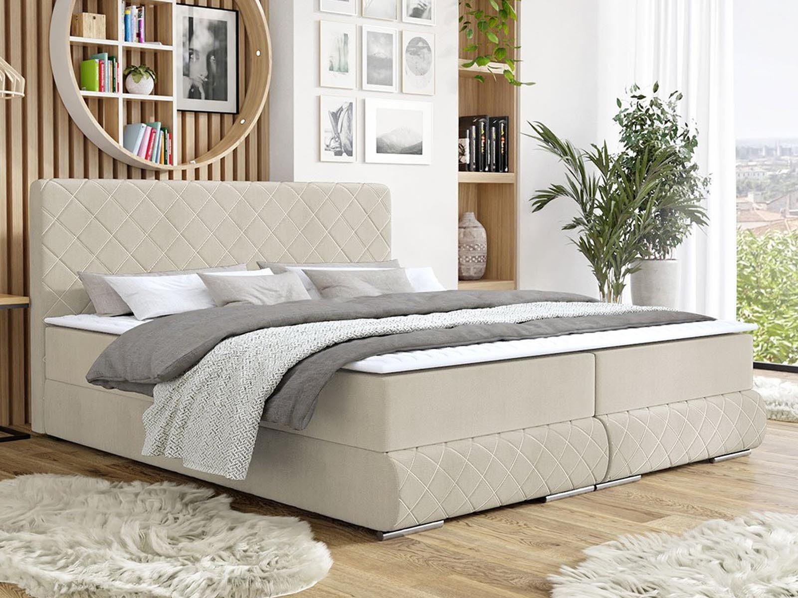 Boxspring PALADIUM 140x200 cm ivoor