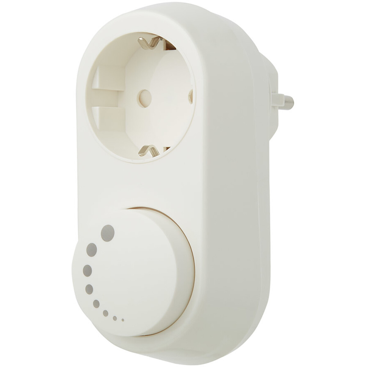 EcoDim - LED Stekkerdimmer - Smart WiFi - ECO-DIM.06 - Fase Afsnijding RC - Z-Wave - Opbouw - Enkel Knop - 0-100W - Wit