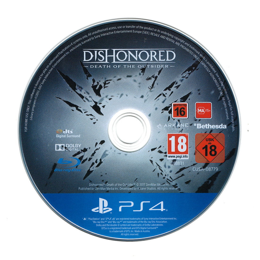 Dishonored Death of the Outsider (losse disc)