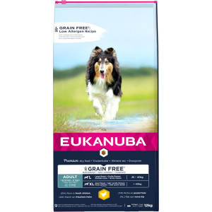 Eukanuba Adult Large kip graanvrij hondenvoer 12 kg