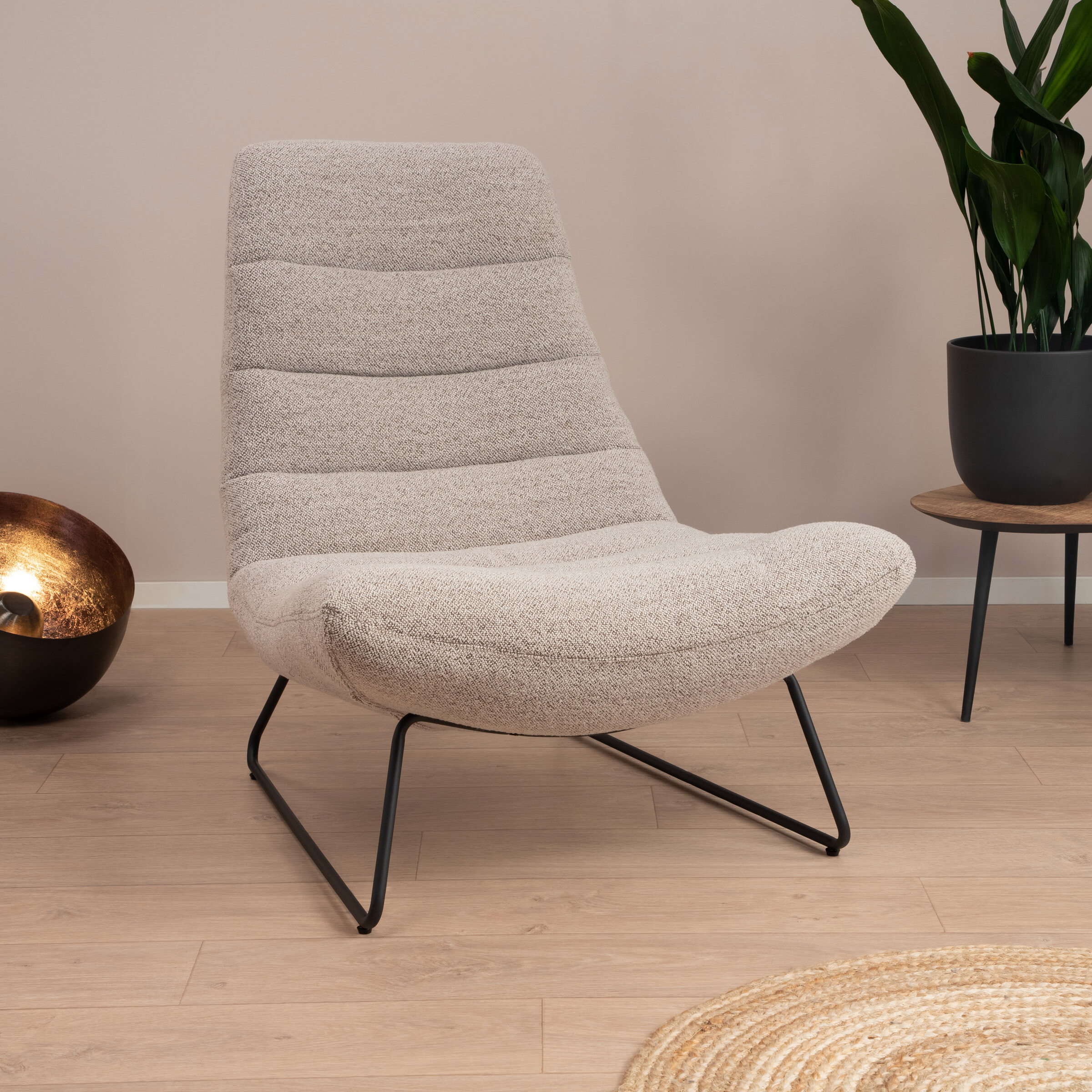 Sohome Fauteuil Otis Bouclé - Beige