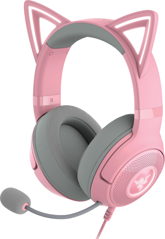 Razer Kraken Kitty V2 Bedrade PC Gaming headset Roze