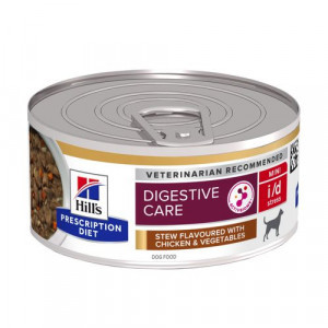 Hill&apos;s Prescription Diet I/D Stress Mini Digestive Care stoofpotje voor hond met kipsmaak & groenten blik 1 tray (24 x 156 g)