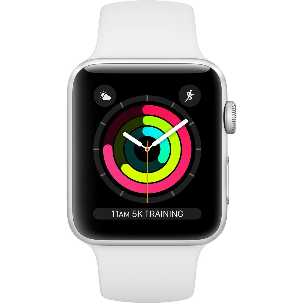 Apple Watch Series 3 42mm Silver Aluminium/Wit