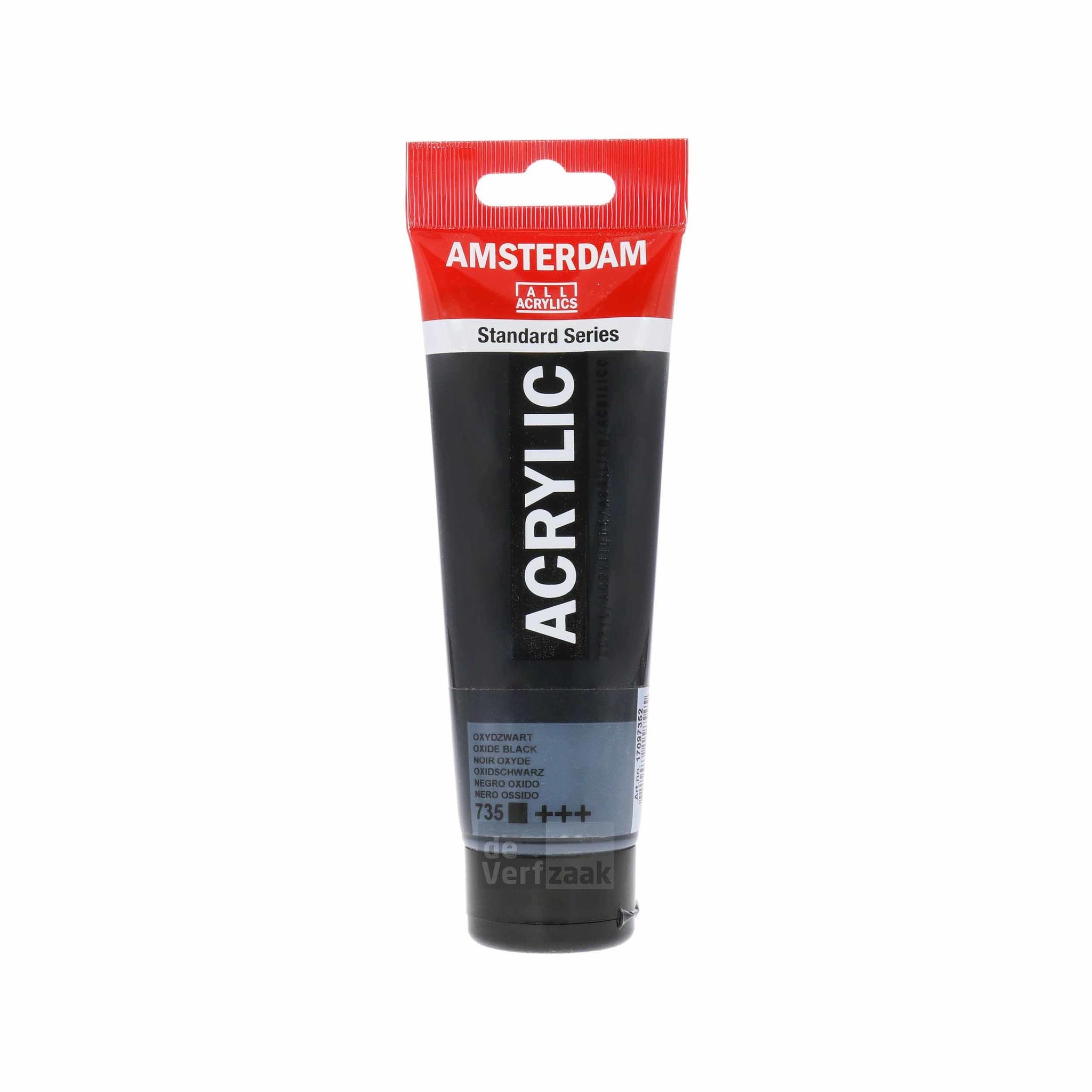 Royal Talens Amsterdam Acrylverf 120 ml - Oxydzwart