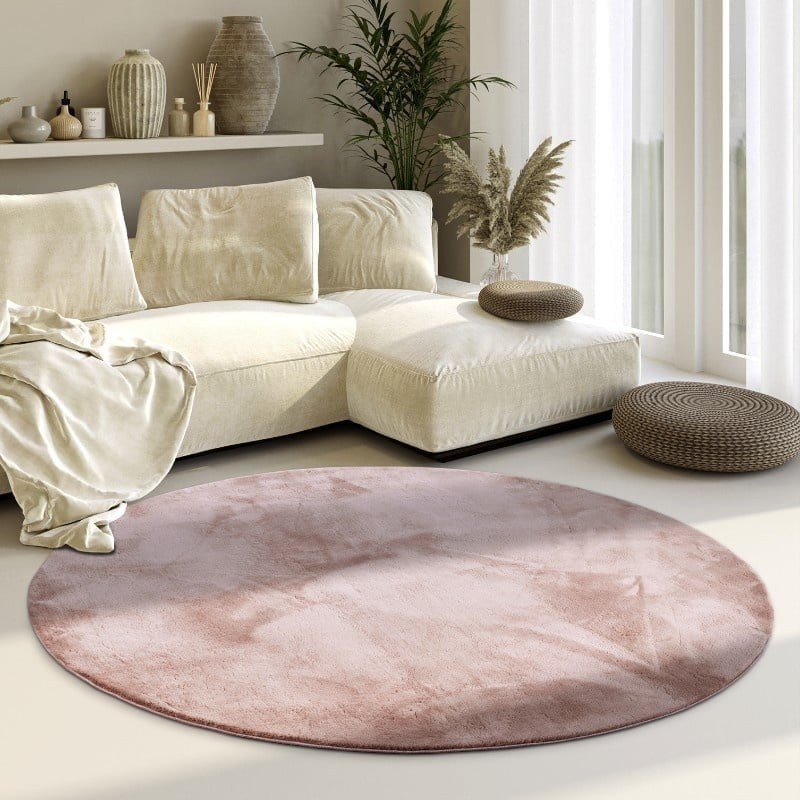 Vloerkleed Leon Oud Roze - Villeroy & Boch - Rond - Dekbed-Discounter.nl