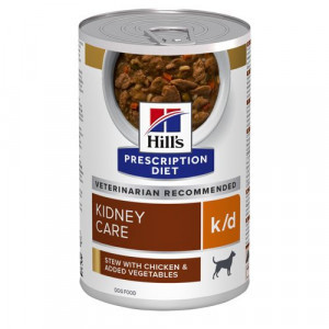 Hill&apos;s Prescription Diet K/D Kidney Care stoofpotje voor hond met kip & groenten blik 2 trays (48 x 156 g)