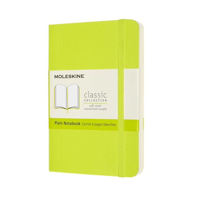 Notitieboek moleskine pocket 90x140 blc sc lem gn