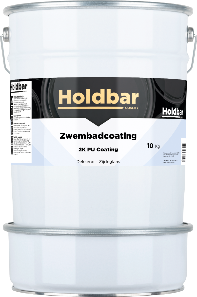 Holdbar Zwembadcoating Lichtblauw (RAL 5012) 10 kg