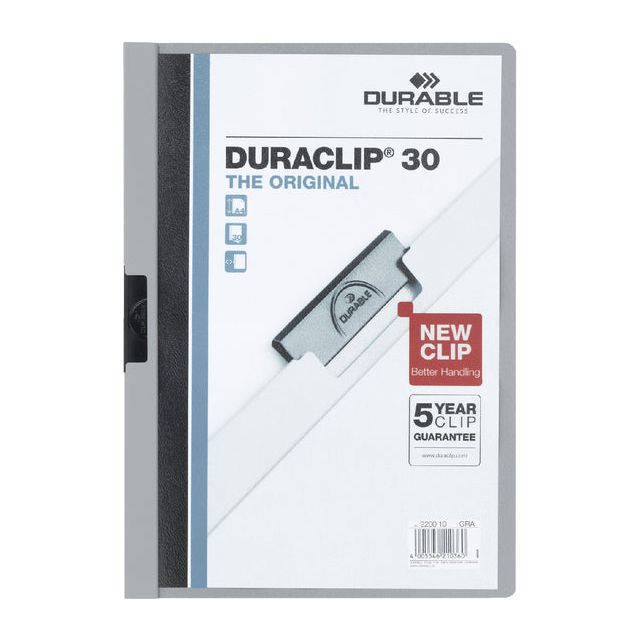 Durable klemmap Duraclip Original 30 grijs