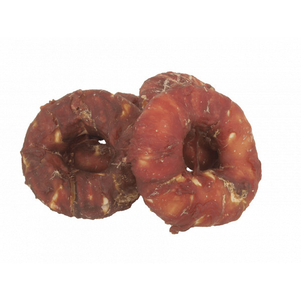 Rawhide Donut met eend kauwsnack voor de hond 1 x 5 stuks