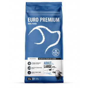 Euro Premium Adult Large w/Lamb & Rice hondenvoer 12 kg