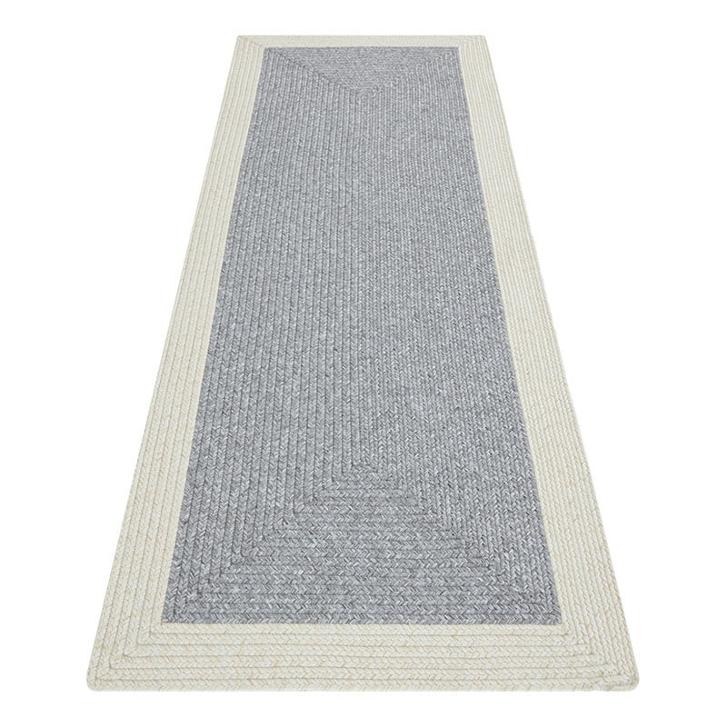 Jute Vloerkleed Braids Grijs - NORTHRUGS - 80x200 cm - Rechthoek - Dekbed-Discounter.nl