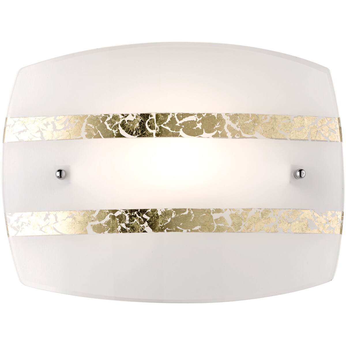 LED Wandlamp - Wandverlichting - Trion Niki - E27 Fitting - Rond - Mat Goud - Glas