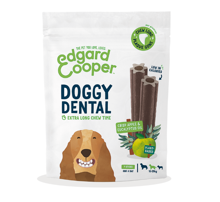 Edgard & Cooper Doggy Dental Appel & Eucalyptus Medium 7 sticks