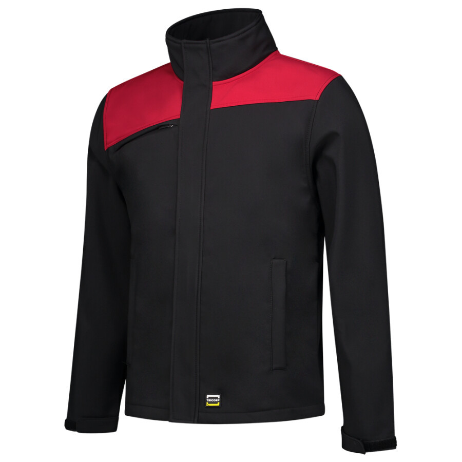 Tricorp softshell jas - Bicolor Naden - 402021 - zwart/rood - maat L