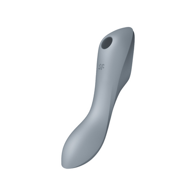 Curvy Trinity 3 - Insertable Air Pulse Vibrator - Bluegrey