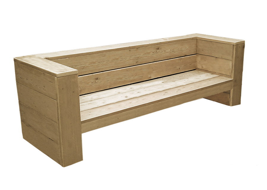 Steigerhouten bank tuinmeubelen lounge 250x83x83cm