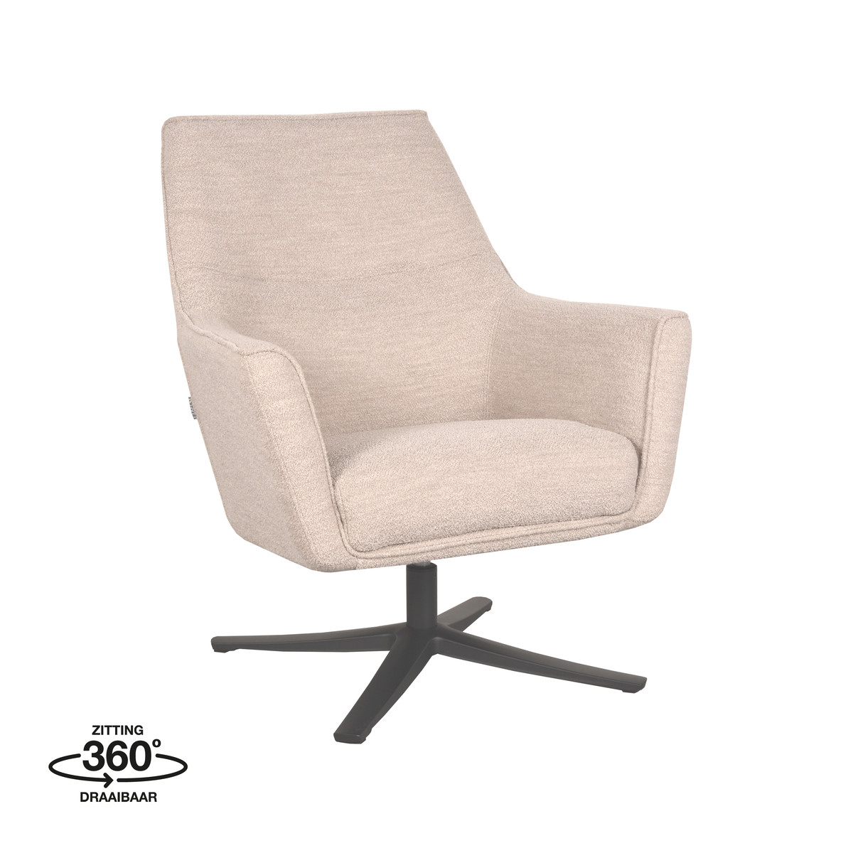 LABEL51 Fauteuil Tod - Naturel - Boucle