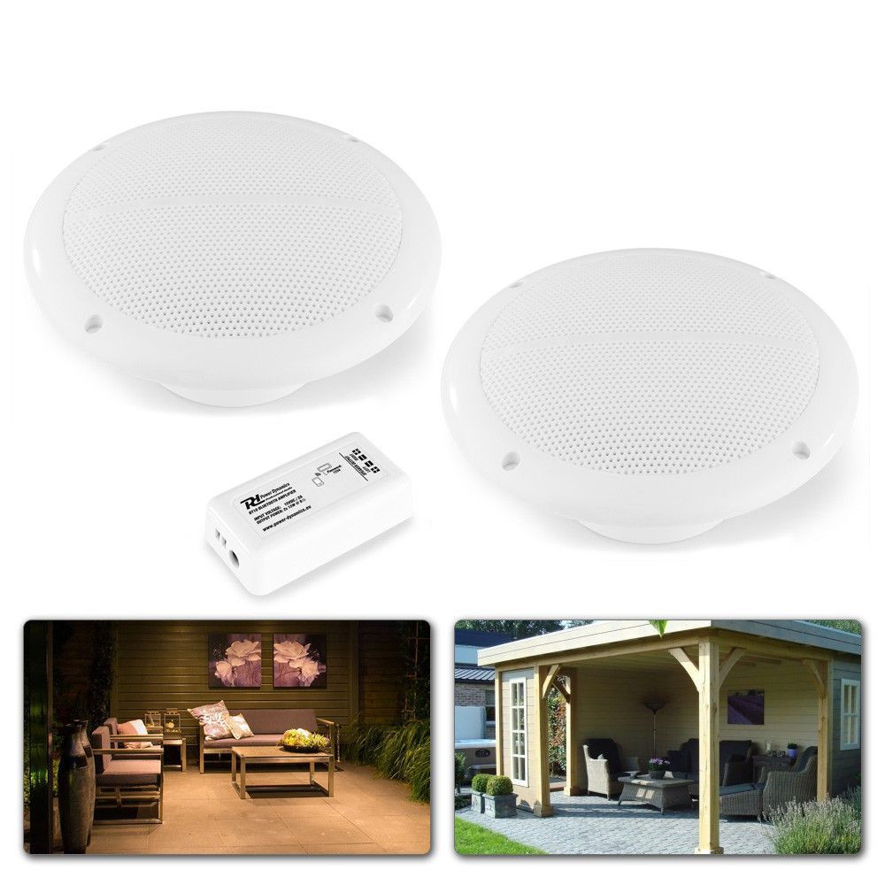 Buitenspeakers Bluetooth BT10SET inbouwset voor tuin, terras en