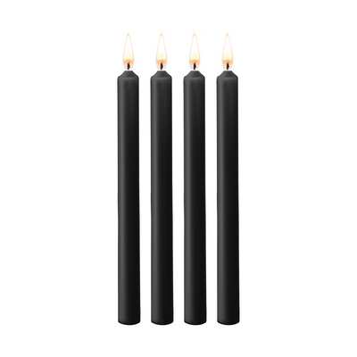 Ouch! by Shots Teasing Wax Candles - 4 Pieces - Large - Black