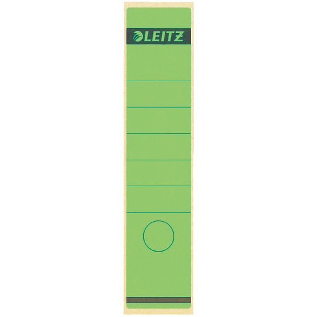 Rugetiket Leitz breed/lang 62x285mm zelfklevend groen | Pak a 10 stuk