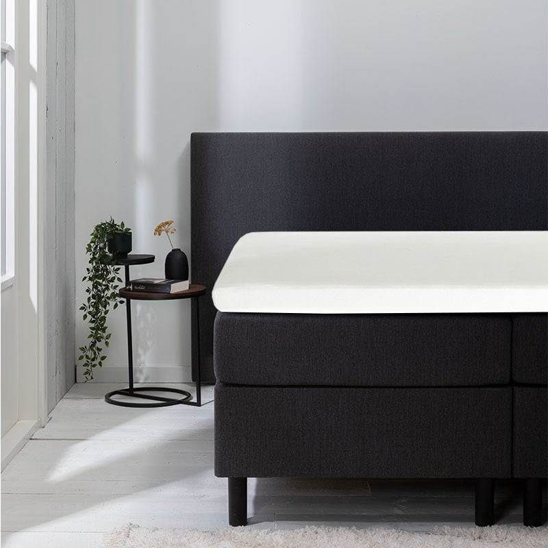 Hoeslaken Luna Stretch - Topper - - 90x200 cm - Keuze Uit Meerdere Kleuren - Luna Bedding - Dekbed-Discounter.nl