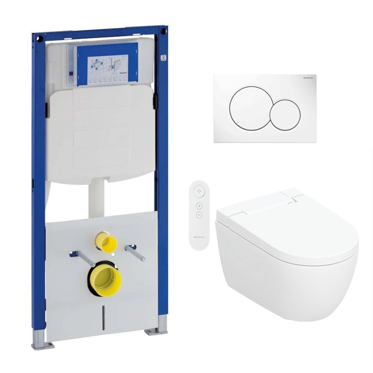 Geberit UP320 toiletset met Geberit Aquaclean Alba douche wc