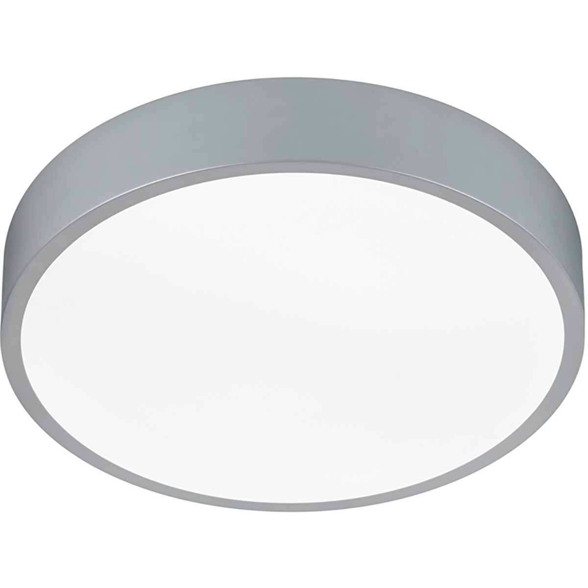 LED Plafondlamp - Plafondverlichting - Trion Wilson - 28W - Aanpasbare Kleur - Dimbaar - Rond - Mat Titaan - Aluminium