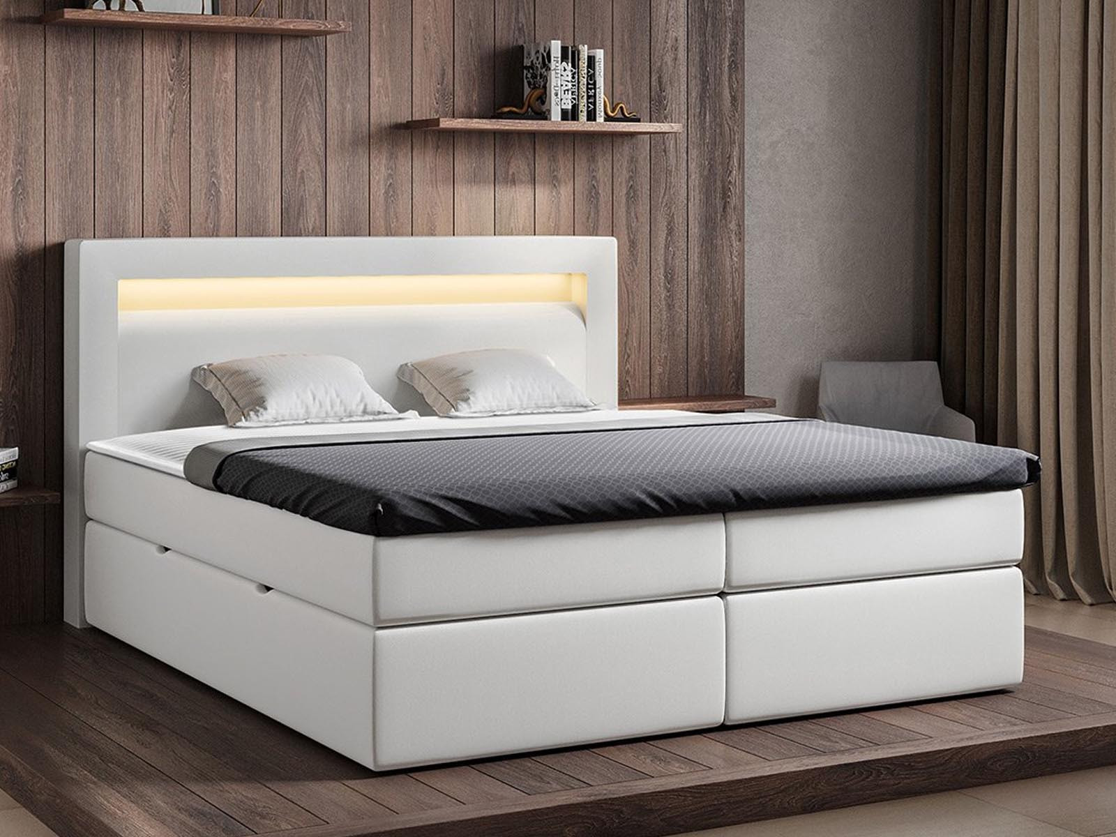 Boxspring KILOUATO 180x200 cm wit