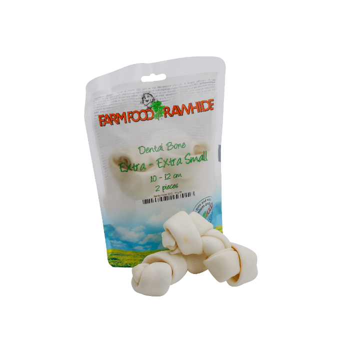 Farm Food Rawhide Dental Bone XXS 10-12cm 2 stuks