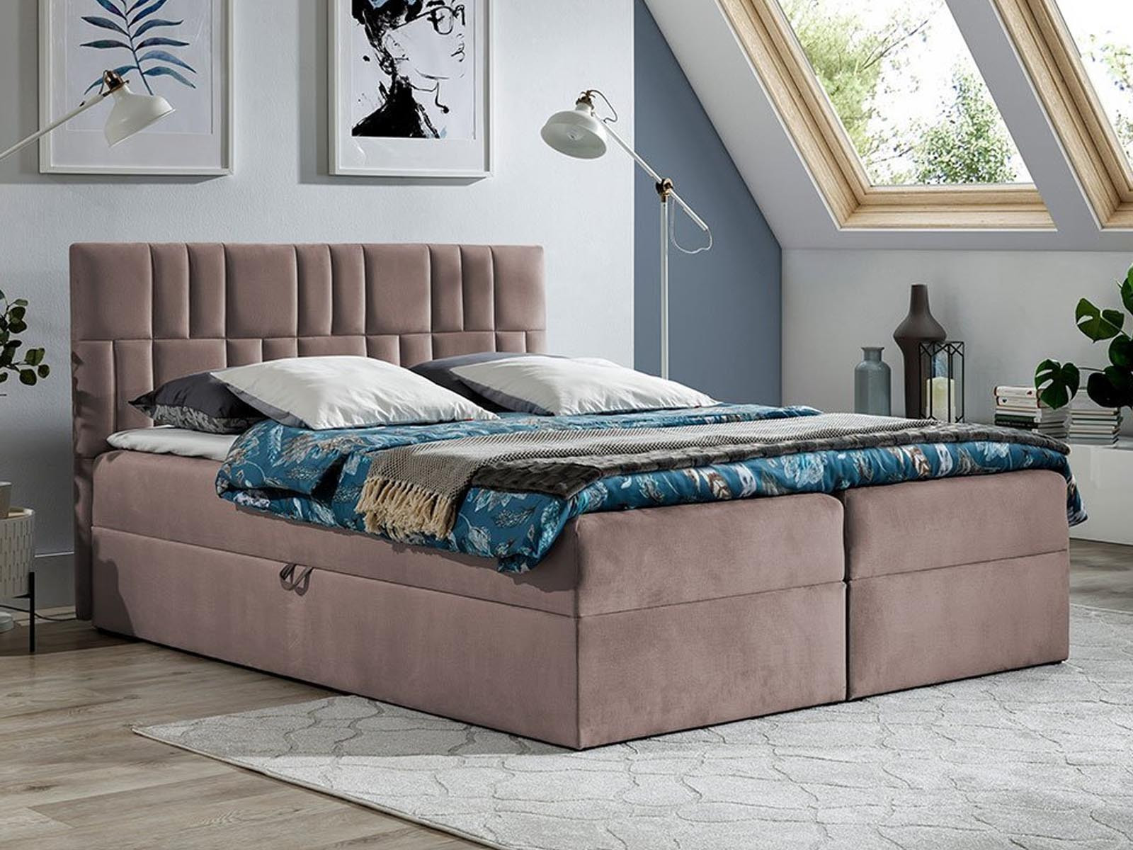 Boxspring TITEMA 160x200 cm bruin