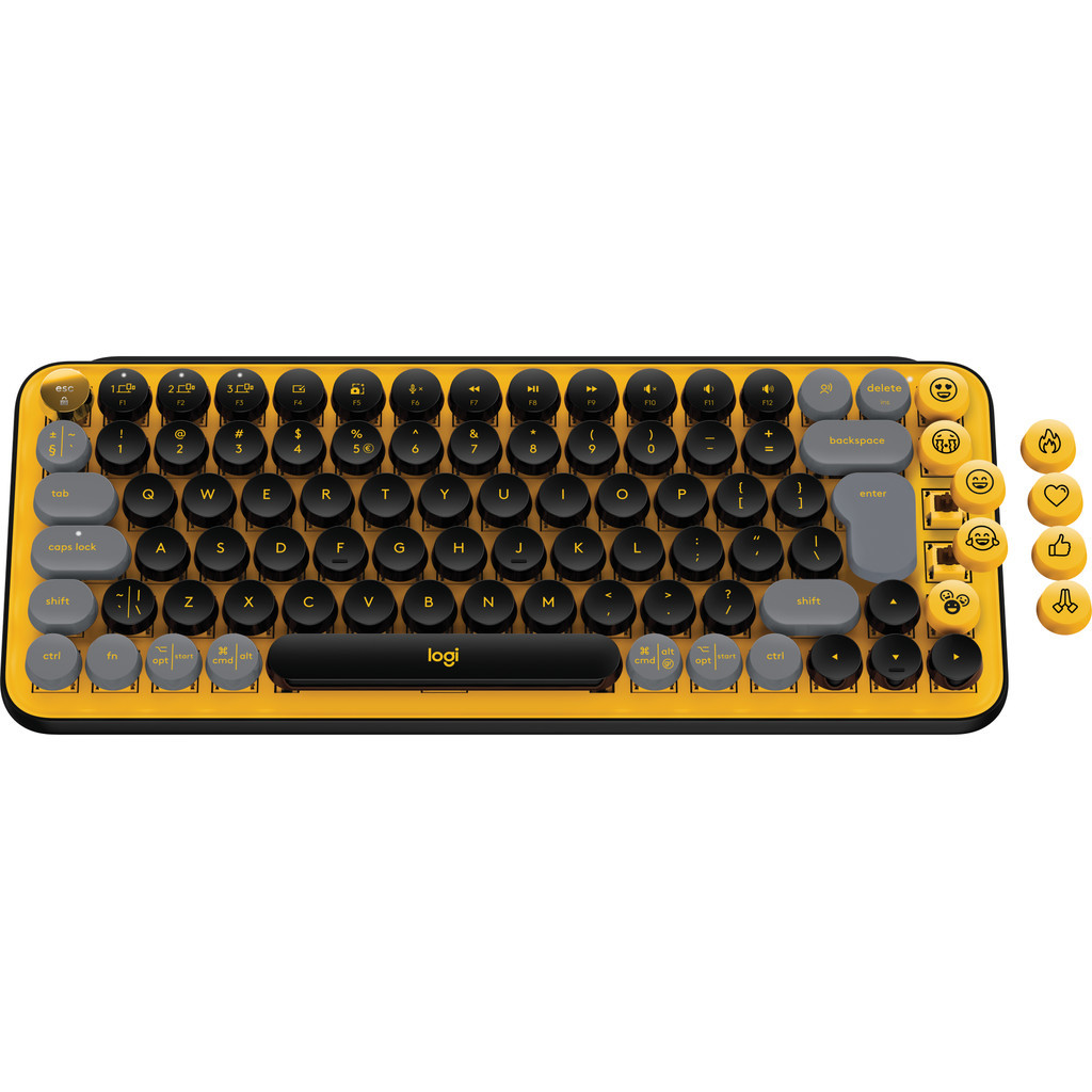 Logitech POP Keys Mechanisch Draadloos Toetsenbord Geel