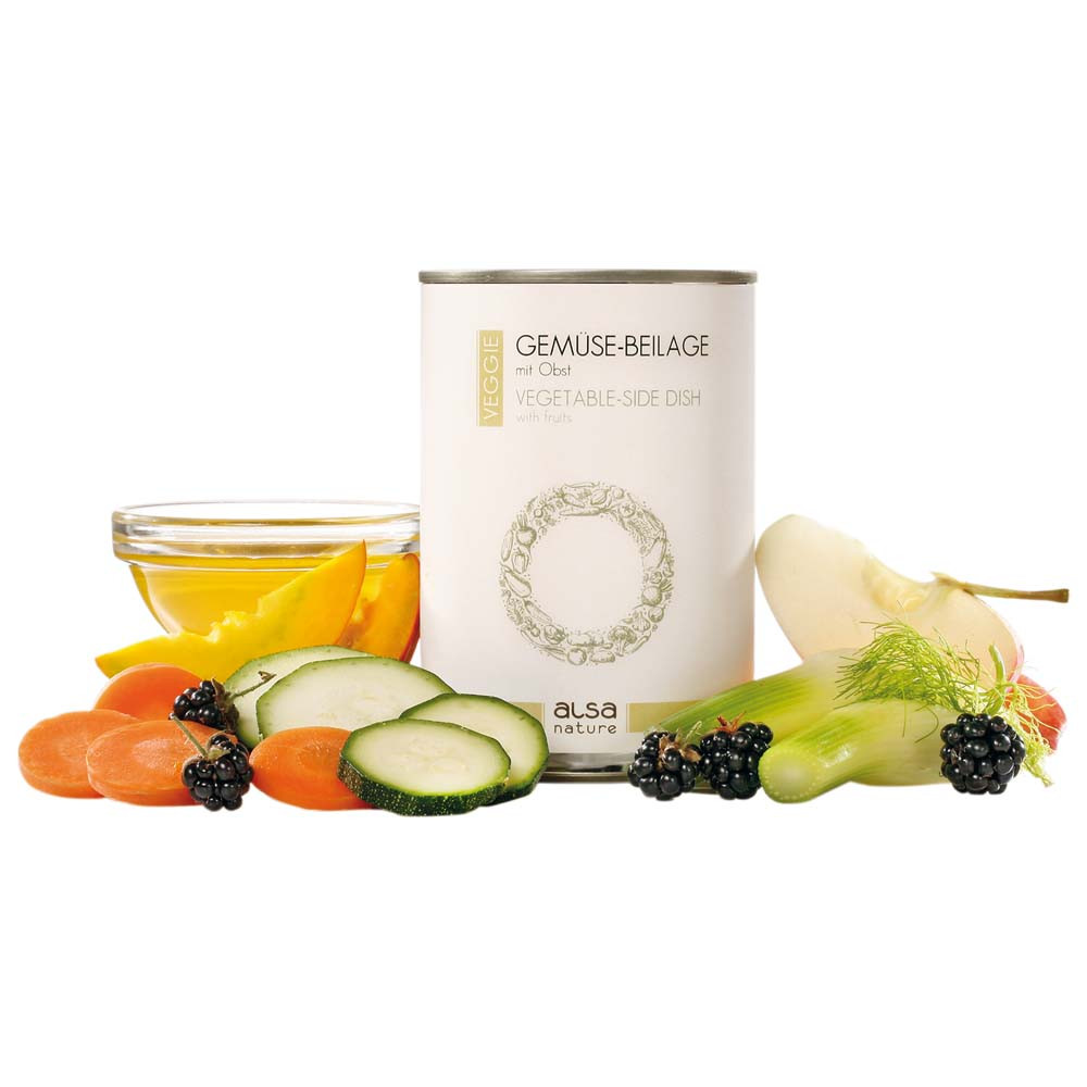 alsa-nature VEGGIE Groente-bijlage met fruit, 375 g, Aantal: 6 x 375 g