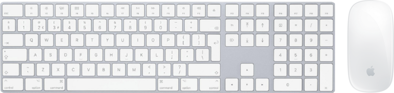 Apple Magic Keyboard met numeriek toetsenblok QWERTY + Apple Magic Mouse